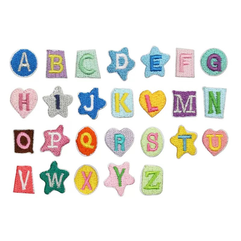 Iron-On Alphabet Patch – Series 1