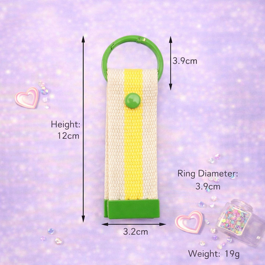 Short canvas keychain