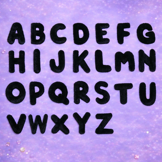 Iron-On Alphabet Patch – Series 4