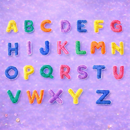 Iron-On Alphabet Patch – Series 3