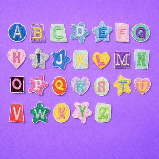 Iron-On Alphabet Patch – Series 1