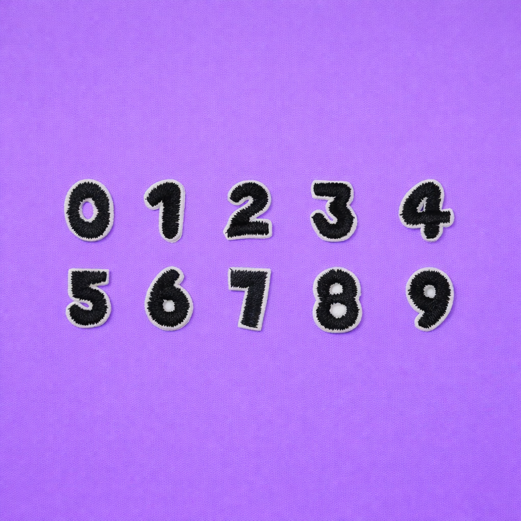 Iron-On Number Patch – Series 3