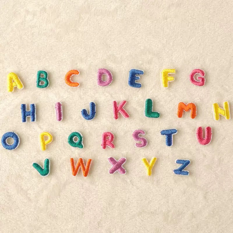 Iron-On Alphabet Patch – Series 3